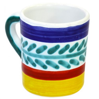 Tazza Mug Ceramiche De Simone decorata a mano Selinunte Tazza Mug Ceramiche De Simone decorata a mano Selinunte